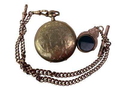 Lot 225 - GOLD CURB LINK CHAIN