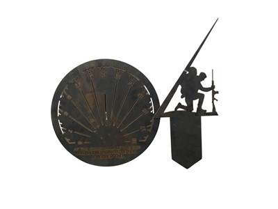 Lot 372 - MODERN STEEL SUNDIAL