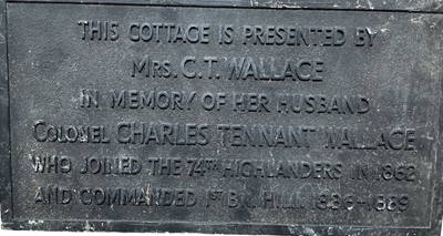 Lot 75 - BRASS PRESENTATION PLAQUE