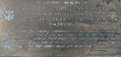 Lot 77 - LARGE COMMEMORATIVE BRASS PRESENTATION PLAQUE