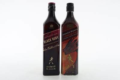 Lot 286 - JOHNNIE WALKER BLACK RUBY AND GAME OF THRONES 'A SONG OF FIRE'