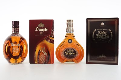 Lot 294 - JOHNNIE WALKER SWING SUPERIOR 75CL AND DIMPLE 15 YEAR OLD 75CL
