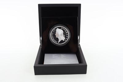 Lot 36 - THE ROYAL MINT BRITISH MONARCHS, KING GEORGE II SILVER PROOF 5OZ COIN