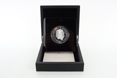 Lot 38 - THE ROYAL MINT BRITISH MONARCHS, KING CHARLES I SILVER PROOF 5OZ COIN