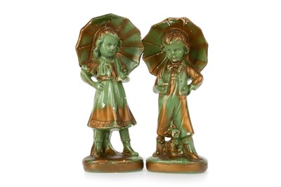 Lot 597 - TWO PLASTER FIGURES