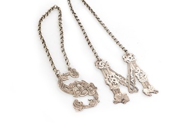 Lot 977 - TWO SILVER WINE LABELS