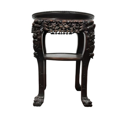 Lot 1281 - CHINESE HARDWOOD TABLE
