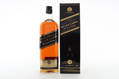 Lot 303 - JOHNNIE WALKER 12 YEAR OLD BLACK LABEL 1.125L