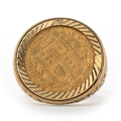 Lot 20 - VICTORIA GOLD SOVEREIGN RING