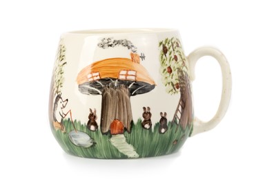 Lot 663 - ELIZABETH MARY WATT (1886 - 1954), CHRISTENING MUG