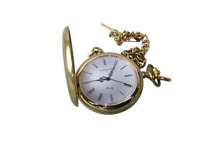 Lot 482 - GOLD PLATED POCKET WATCH
