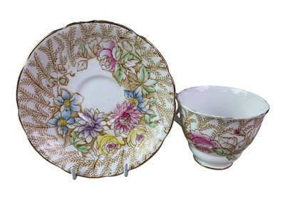 Lot 442 - ROYAL STAFFORD ‘FERN POSY’ PATTERN PART TEA SERVICE