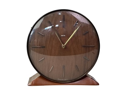 Lot 454 - SMITHS TEAK CASED MANTEL CLOCK