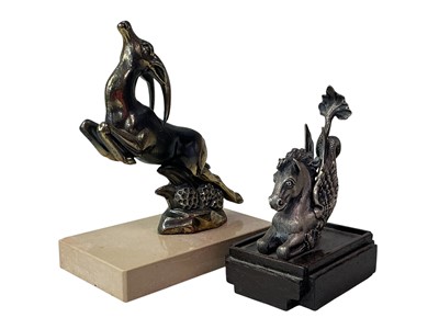 Lot 577 - CAST METAL GAZELLE FIGURE