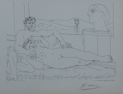 Lot 665 - AFTER PABLO PICASSO (SPANISH 1881 - 1973)