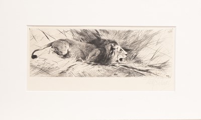 Lot 810 - FRIEDRICH WILHELM KARL KUHNERT (GERMAN 1865 - 1926)