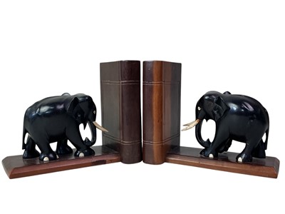Lot 558 - TWO PAIRS OF BOOKENDS