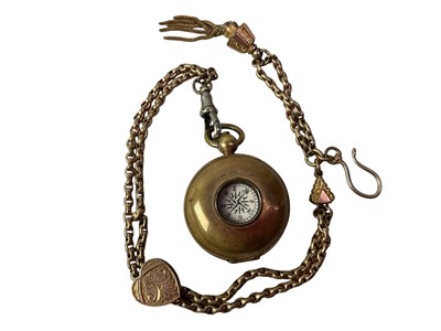 Lot 646 - GILT METAL SOVEREIGN CASE