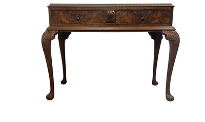 Lot 567 - BURR WALNUT DRESSING TABLE