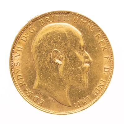 Lot 60 - EDWARD VII GOLD SOVEREIGN