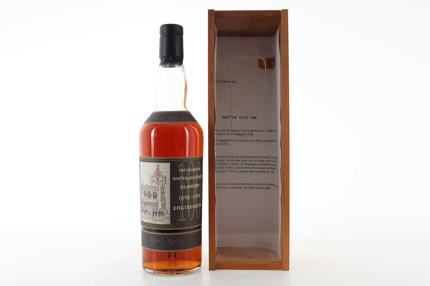 Lot 260 - ST MAGDALENE 1978 20 YEAR OLD 100 YEARS OF WATERLOO ST