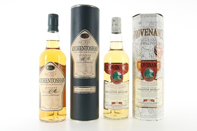 Lot 327 - GLENGOYNE 1996 10 YEAR OLD PROVENANCE AND AUCHENTOSHAN SELECT