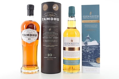 Lot 331 - TAMDHU 10 YEAR OLD AND GLEN KEITH DISTILLERY EDITION