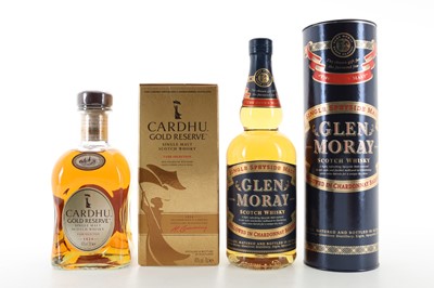 Lot 338 - GLEN MORAY CHARDONNAY MELLOWED AND CARDHU GOLD RESERVE