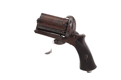 Lot 108 - PINFIRE SIX-SHOT PEPPER BOX POCKET REVOLVER