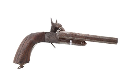 Lot 113 - DOUBEL BARREL PINFIRE PISTOL