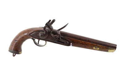 Lot 110 - BRITISH FLINTLOCK PISTOL