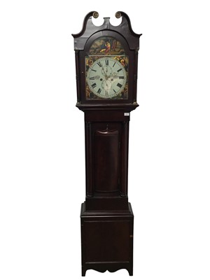 Lot 832 - SCOTTISH MAHOGANY LONGCASE CLOCK