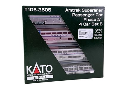 Lot 334 - AMTRAK SUPERLINER PASSENGER CAR PHASE IV 4 CAR SET B