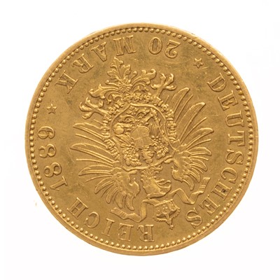 Lot 61 - GOLD 20 MARK COIN
