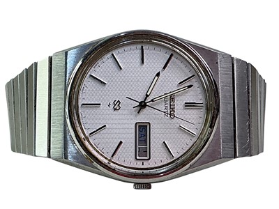 Lot 682 - SEIKO STAINLESS STEEL QUARTZ WRIST WATCH
