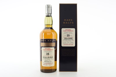 Lot 314 - HILLSIDE 1970 25 YEAR OLD RARE MALTS 75CL