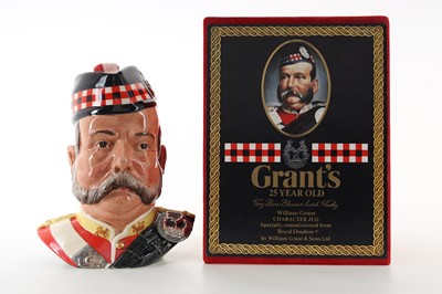 Lot 340 - GRANT'S 25 YEAR OLD CHARACTER JUG 75CL