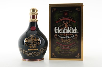 Lot 371 - GLENFIDDICH 18 YEAR OLD ANCIENT RESERVE GREEN DECANTER