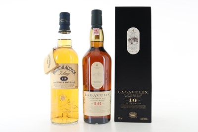 Lot 382 - BRUICHLADDICH 10 YEAR OLD 1990S AND LAGAVULIN 16 YEAR OLD