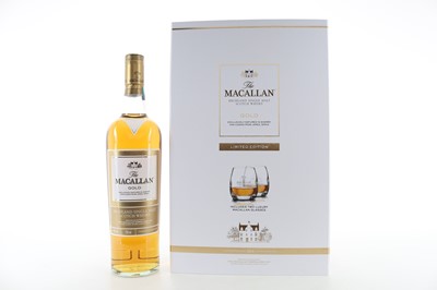 Lot 385 - MACALLAN GOLD GIFT PACK WITH 2 GLASSES