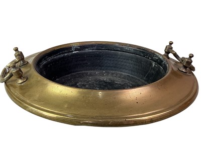 Lot 776 - CIRCULAR BRASS BRAZIER