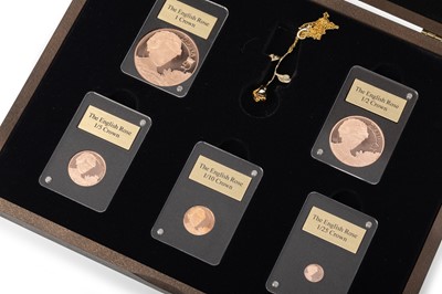 Lot 87 - THE ENGLISH ROSE DIANA GOLD FIVE COIN SET