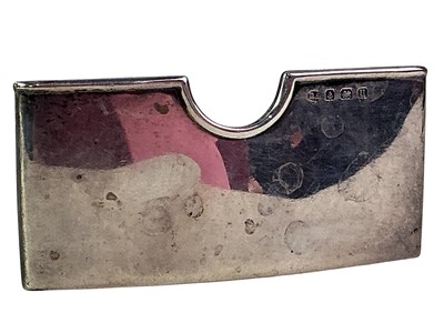 Lot 12 - GEORGE V SILVER CARDHOLDER
