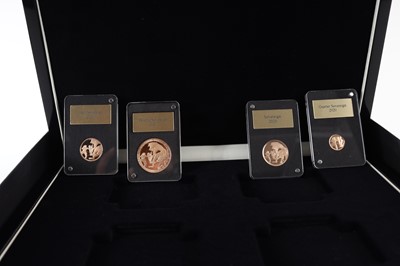 Lot 99 - 'THE DRAGON ATTACKS' FOUR COIN GOLD SOVEREIGN SET