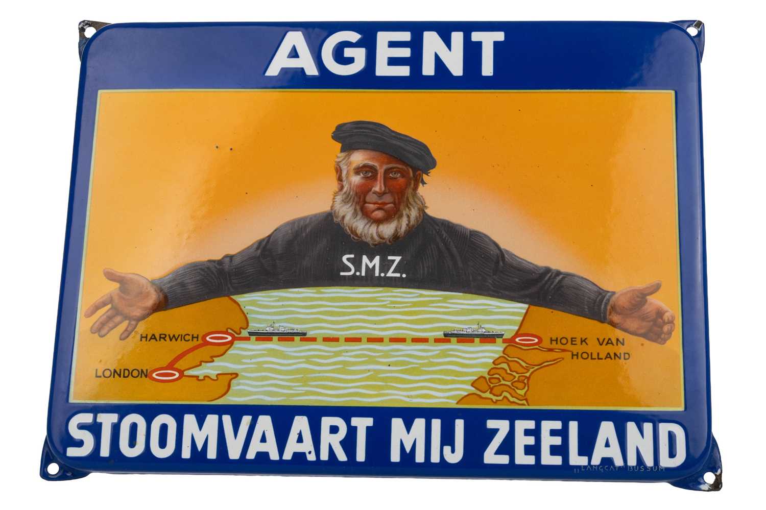 Lot 176 - VINTAGE ENAMEL ADVERTISING SIGN