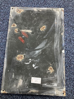 Lot 177 - VINTAGE SHIPPING LINE ENAMEL ADVERTISING SIGN