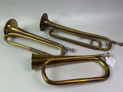 Lot 36 - COLLECTION OF WWII MILITARY HORNS