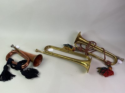 Lot 61 - COLLECTION OF MILITARY HORNS
