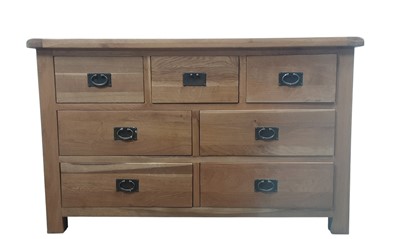 Lot 96 - MODERN OAK CHEST OF DRAWERS