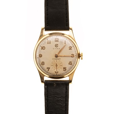 Lot 881 - CYMA CYMAFLEX GOLD WRIST WATCH